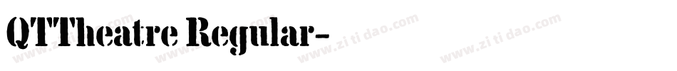 QTTheatre Regular字体转换